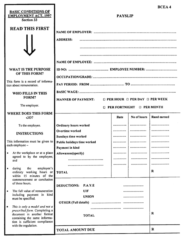 BCEA4-Pay Slip