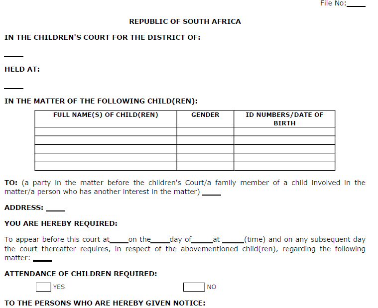 R250 Form 4(1)