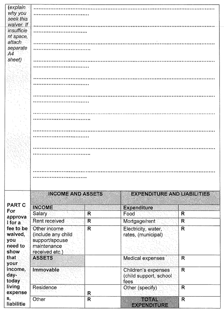 Application waiver of fees individual-2