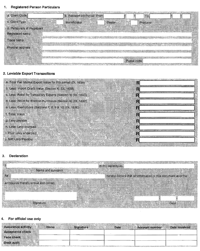 Form DL163