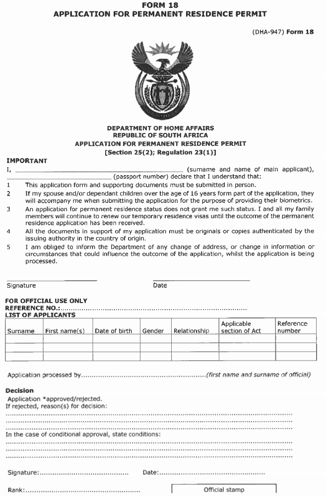 R4847 Annex A Form 18 i