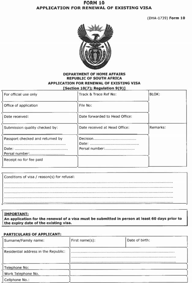 R4847 Annex A Form 10 i