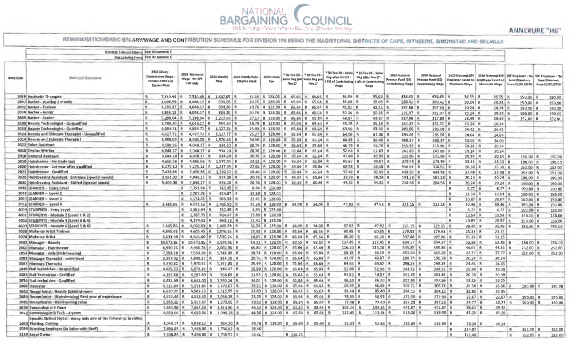 R663 Annexure H6 Remuneration