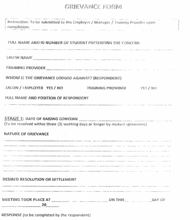 R4108 Grievance Form