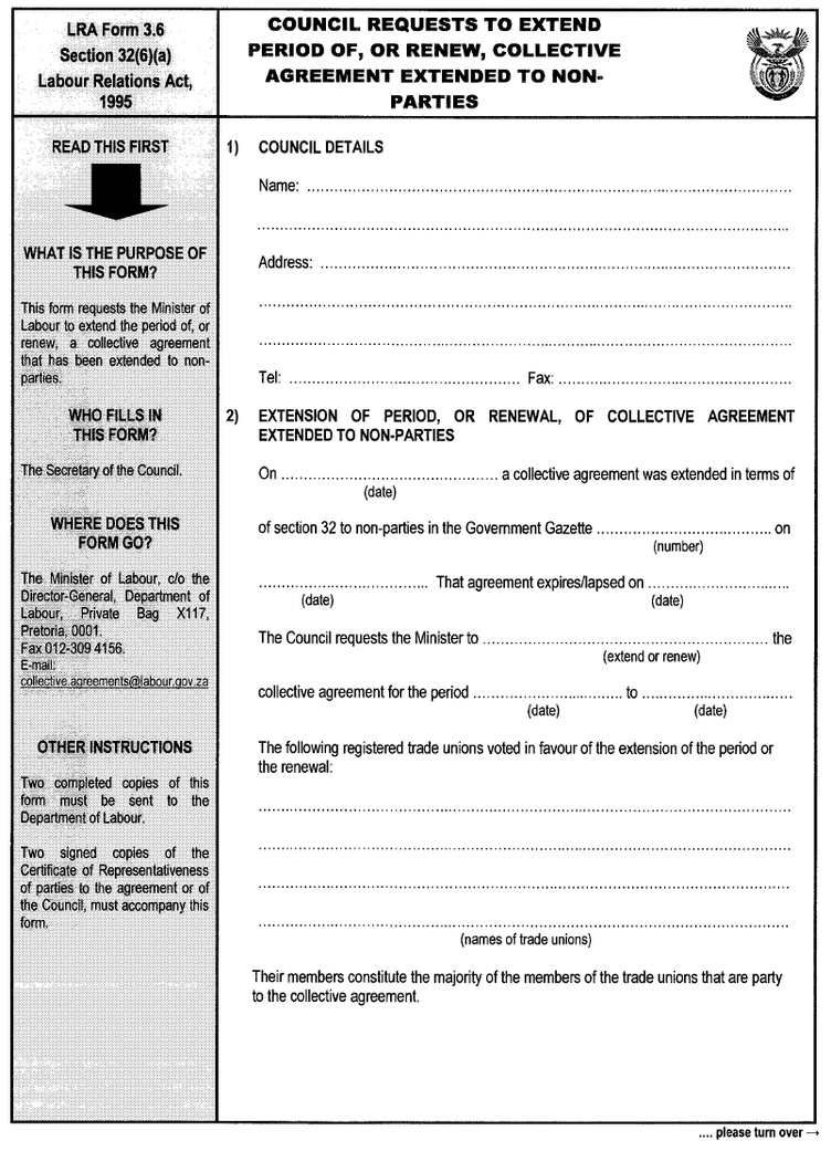 LRA Form 3.6 (page 1)