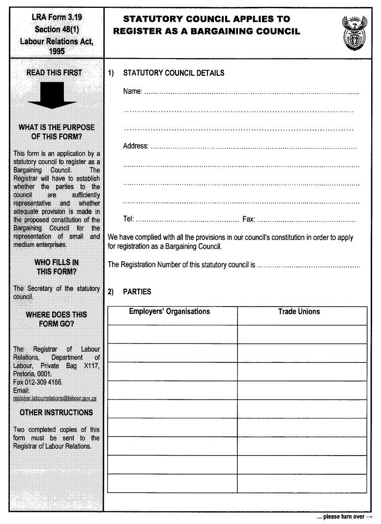 LRA Form 3.19 (Page1)