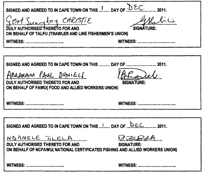 R587 Section iv Clause 43 signatures