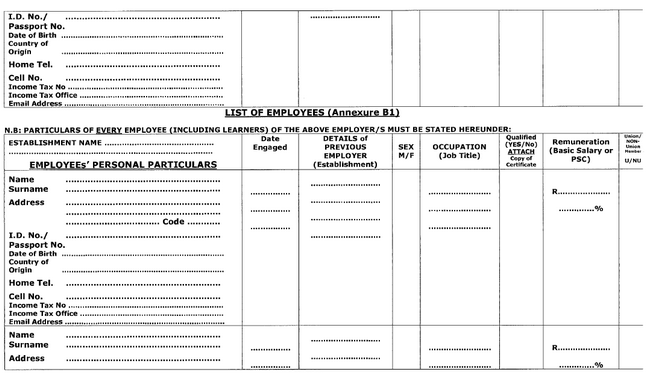 Hairdressing Council Semi National - Annexure B1(2)