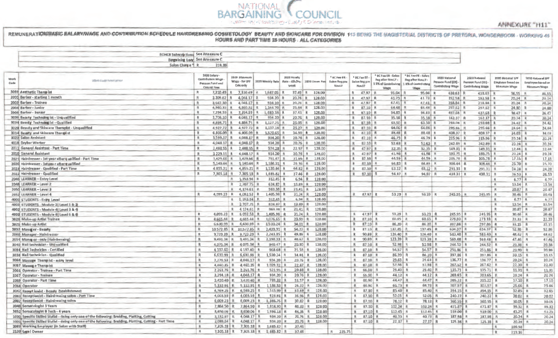 R663 Annexure H11 Remuneration