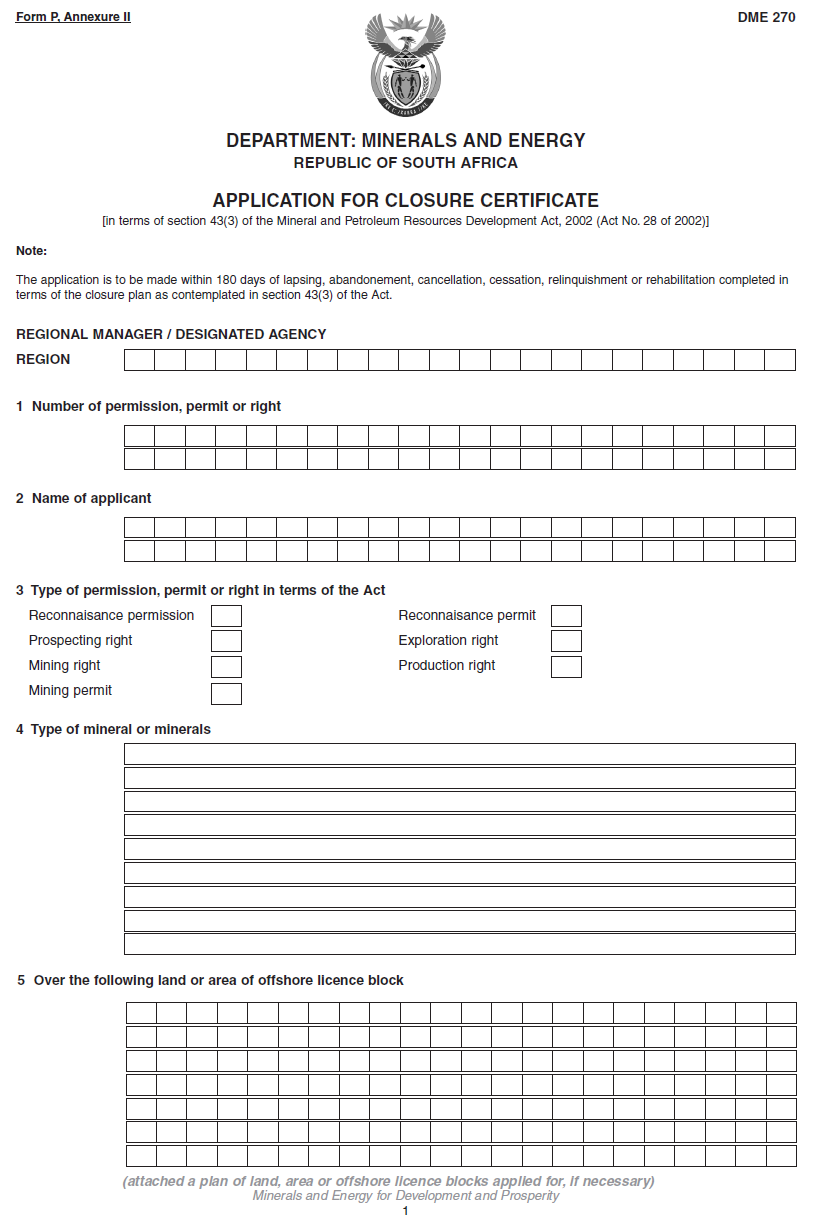 Annexure II Form P (1)