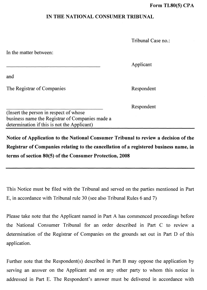 Form TI.80(5) CPA-1