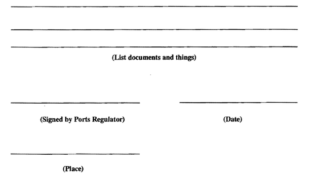 N826 Form 3 Subpoena of Witnesses and Production of Evidence pg 2