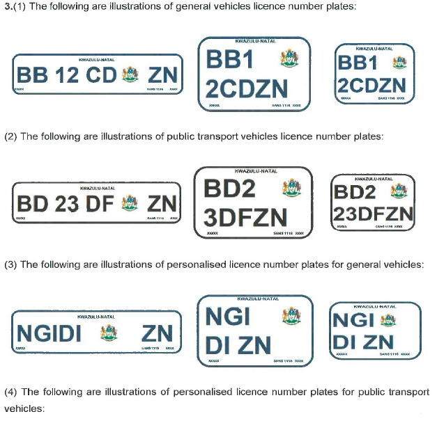 R4110 Annex 1 Illustrations of licence number plates (1)