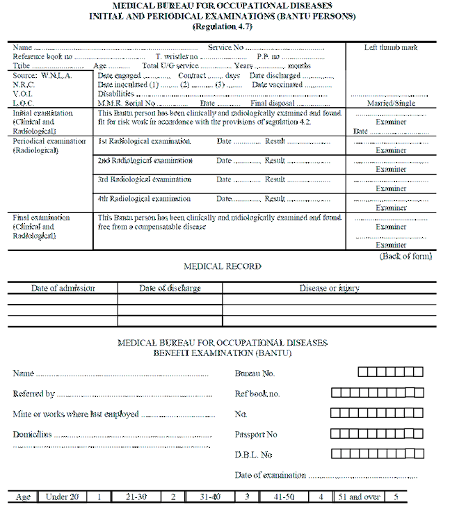 Application for examination for certificate of fitness-(5)